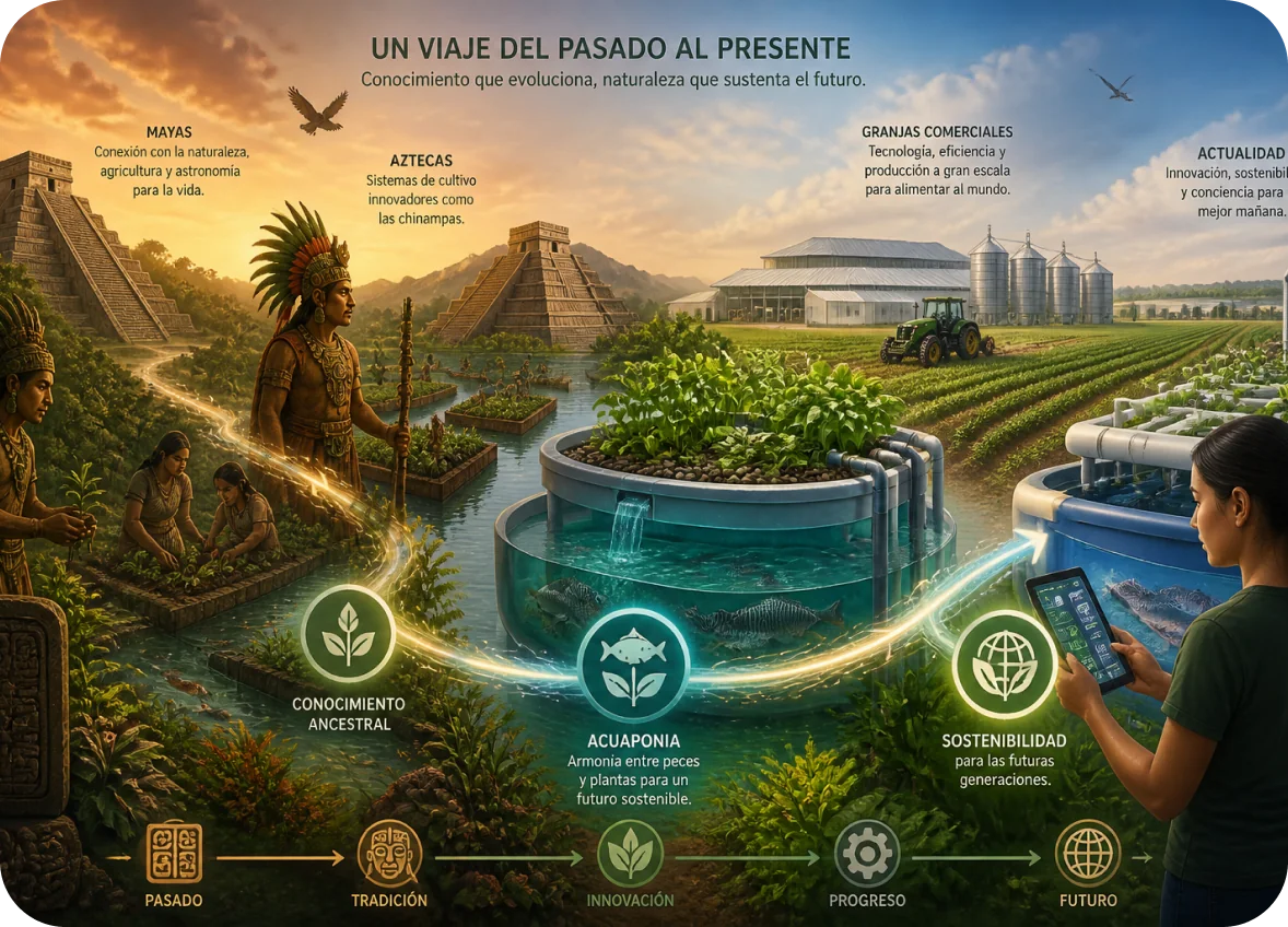 Un viaje del pasado al presente: la acuaponía a través de la historia